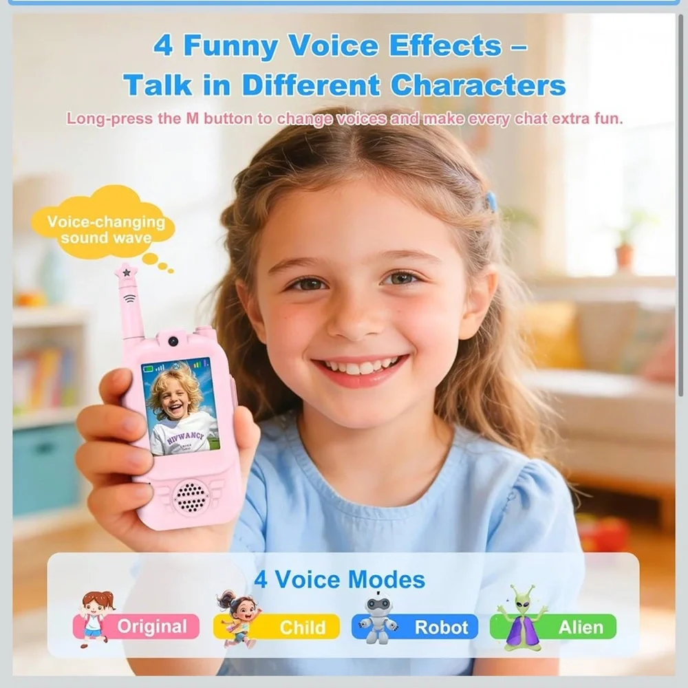 Video walkie talkies for Kids 2 pack